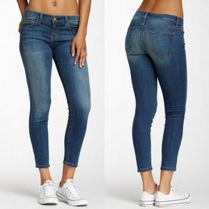 NWT CURRENT ELLIOTT Medium Wash Cropped Stiletto Skinny Jeans, Size 31